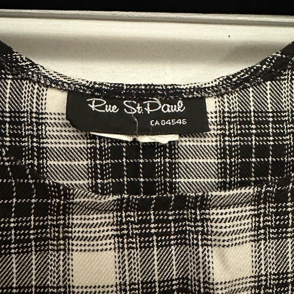 RUE ST PAUL VINTAGE PLAID MINI BABYDOLL DRESS - Picture 2 of 4